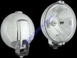 WESEM Szúrófény nagy kerek CRÓM műanyag házzal fehérüveggel +1 LED 24V-s körhelyzetjelző 183mm átmérő 97mm mély H3 és T4W izzós (HOS2.38807Cr) - jarmulampa