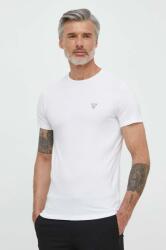 Guess t-shirt CALEB fehér, férfi, sima, U97M00 KCD31 - fehér M