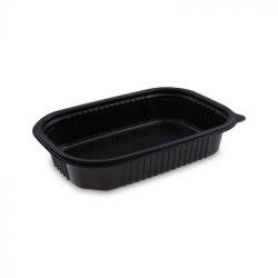  Ovál Elviteles PP Doboz 750ml FEKETE [ 50 db/cs ] [ 12 cs/# ]