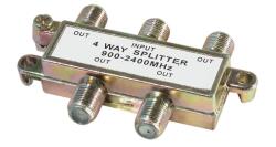 USE Home TSP 1913 F elosztó, 900-2400 MHz, 4 utas, 1 bemenet, 4 kimenet 3 db-os kiszerelés! (TSP 1913)