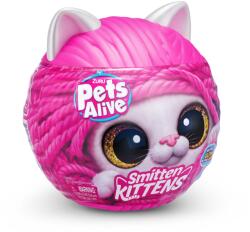 Pets Alive - jucarie de plus interactiva pisica cu accesorii supriza, smitten kittens (B9541)