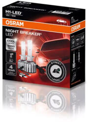OSRAM Becuri LED H1 - Osram Night Breaker Street-Legal - OMOLOGATE (set) (OSR64150DWNB-2HFB)