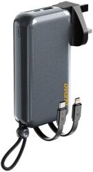 Dudao K25 2 az 1-ben 10000mAh 3-csatlakozós hordozható töltő - Szürke