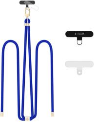 Tech-protect C7S mobiltelefon nyakpánt kobaltkék/arany