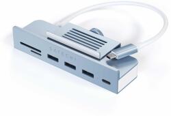 Satechi USB-C Satu Hub iMac 24 hüvelyk (2021) / (1x USB-C akár 5 Gbps-ig, 3x USB-A 3.0 akár 5 Gbps-ig, beleértve az Apple S. Drive Micro/SD) - Kék