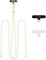 Tech-protect C7S mobiltelefon nyakpánt BEIGE/ARANY