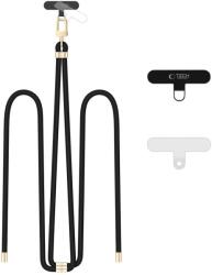 Tech-protect C7S ROPE mobiltelefon nyakpánt FEKETE/ARANY