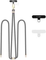 Tech-protect C7S mobiltelefon nyakpánt SZÍJ SZÜRKE/ARANY