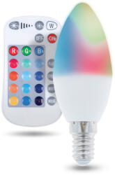 Forever Light E14 C37 RGB + White 5W + RC távirányító 250lm