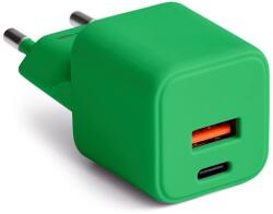 Colorum fali töltő USB-A + USB-C PD 30W CLS30-AC-04 xGreen