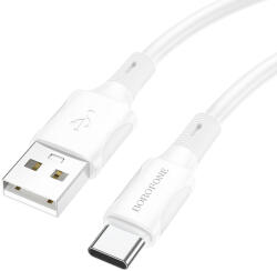 BOROFONE Succeed BX80 USB - Type C kábel 3A 1m fehér