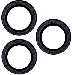 TFO iPhone 13 mini 5, 4" fekete glitter kamera lencsevédő (2 db)