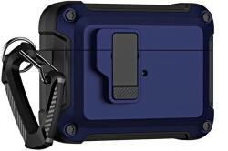 Hurtel Airpods 4 Pro Armor tok karabinerrel - Kék