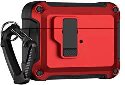 Hurtel Airpods 4 Pro Armor tok karabinerrel - Piros