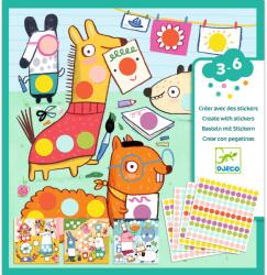 DJECO Set creativ cu autocolante - Buline colorate (DJ09044)
