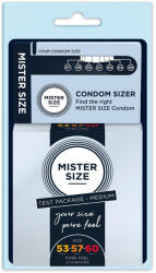 MISTER SIZE Pachet Test Prezervative Mister Size cu Măsurător pentru Penis - 3 bucăți