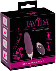 Javida Shaking Love - ou vibrator cu radio, purtabil, cu împingere (mov)