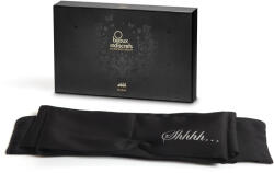 Bijoux Indiscrets Shhh Blindfold - eșarfă de bondage din satin premium (neagră)