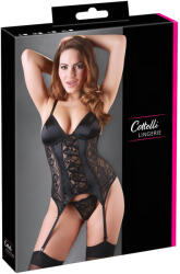 Cottelli Collection - Top cu jartiere reglabile (negru)