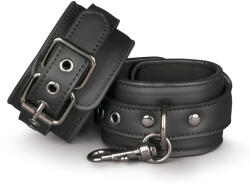 EasyToys - cătușe din piele ecologică - negru