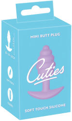 Cuties Mini Butt Plug - dop anal din silicon (mov, 2, 8 cm)