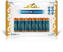 ETA Alkáli akkumulátor ETA PREMIUM ALKALINE AAA, LR03, blistr 10ks (R03PREM10) (ETAR03PREM10)