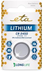 ETA Lítium akkumulátor ETA PREMIUM CR2450, blistr 1ks (CR2450LITH1) (ETACR2450LITH1)