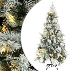 vidaXL Brad cu zăpadă led-uri 225 cm (3094562)