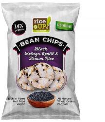 RiceUP! Rizschips RICE UP proteines fekete Beluga lencsével 60g - iconink