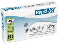 Rapid Tűzőkapocs, 23/8, horganyzott, RAPID "Standard", 1000db/doboz (24869200) - iconink