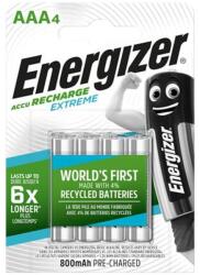 Energizer Tölthető elem, AAA mikro, 4x800 mAh, előtöltött, ENERGIZER "Extreme (E300624400/E300324700) - iconink