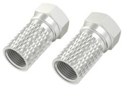 Hama FIC szerelhető 6, 5mm menetes SAT F dugó 2db (205205) - iconink