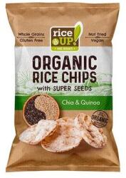 RiceUP! Barnarizs chips, 25 g, RICE UP "Bio", chia maggal és quinoával (3800233070859) - iconink
