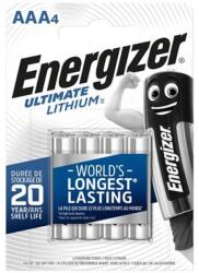 Energizer Elem, AAA mikro, 4 db, Lítium, ENERGIZER "Ultimate Lithium (639171) - iconink