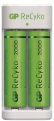GP Batteries GP Eco E211 Akkutöltő + 2×AA GP ReCyko 2000 (B51214) - iconink