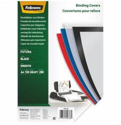 Fellowes Hátlap, A4, 280mikron, pp, matt, FELLOWES "Futura", fekete, 100db/cs (5476602) - iconink