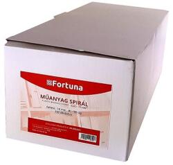 Fortuna Iratspirál műanyag FORTUNA 14mm 81-100 lap fekete 100/dob - iconink