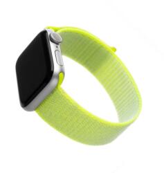 Fixed Nylon Strap Apple Watch 42/44/45mm, lime (FIXNST-434-LI) - iconink