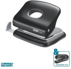 Rapid Lyukasztó, kétlyukú, 20 lap, RAPID "FC20", fekete (23256400) - iconink
