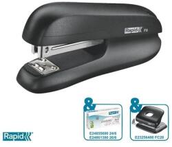 Rapid Tűzőgép, 24/6, 26/6, 20 lap, RAPID "F6", fekete (5000268) - iconink