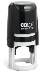 Colop Bélyegző, kör, COLOP "Printer R 30", kék cserepárnával (01033060) - iconink