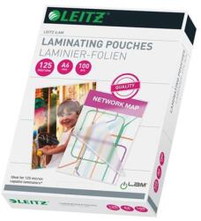 Leitz Meleglamináló fólia, 125mikron, A6, fényes, LEITZ "iLam", 100db/cs (33806) - iconink