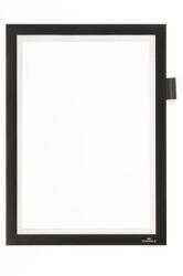 Durable Mágneses tasak, A4, öntapadó, jegyzetelhető, DURABLE DURAFRAME® "NOTE", fekete (499301) - iconink