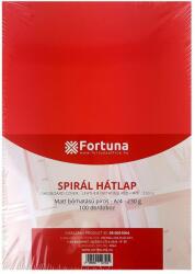 Fortuna Hátlap FORTUNA A4 230g matt bőrhatású piros 100/dob (FO00106) - iconink