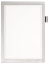 Durable Mágneses tasak, A4, öntapadó, jegyzetelhető, DURABLE DURAFRAME® "NOTE", ezüst (499323) - iconink