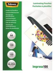Fellowes Meleglamináló fólia, 100 mikron, A4, fényes, 100 db, FELLOWES (5351111) - iconink