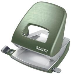 Leitz Lyukasztó, kétlyukú, 30 lap, fém, LEITZ "Nexxt Style, olajfazöld (50060053) - iconink