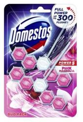 Domestos WC fertőtlenítő, 2 db-os , DOMESTOS "Power 5", pink magnólia (68604707/67292836) - iconink