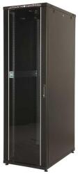 Lande LN-CK22U6060-BL CK 19" 22U 600x600 fekete álló rack szekrény (LN-CK22U6060-BL) - iconink