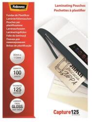 Fellowes Meleglamináló fólia, 125 mikron, 83x113 mm, fényes, 100 db, FELLOWES (5307101) - iconink
